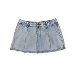 Desu - Denim Mini Skirt in Blue